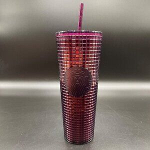 Starbucks Berry Raised Grid Venti 24oz Tumbler